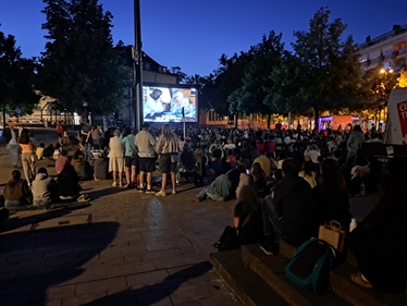 Cinéma en plein air à Bonnevoie
